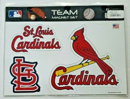MLB St. Louis Cardinals Team Magnet Set NEW Red Bird! U148 - £14.87 GBP