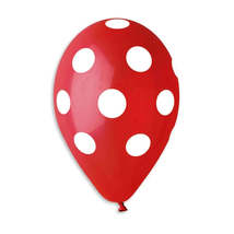 Gemar - 12&quot; Red/White Polka Dot Latex Balloons #045 (50pcs) - $19.99