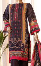 Bin Saeed Cotton Embroidered Floral Ready Made Lawn Dress Size XL - £31.17 GBP