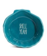 Rae Dunn &quot;Shell Yeah&quot; Serving Bowl 6&quot; diameter Blue Artisan Collection NEW - $401.37 MXN