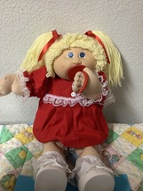 First Edition Vintage Cabbage Patch Kid With Pacifier  HM#4 Lemon Hair Blue Eyes - $275.00