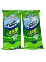 (2) Scrubbing Bubbles Flushable Cleaning Wipes NEW Discontinued Biodegrade - £22.10 GBP