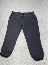 Lauren Ralph Lauren Stretch Pants Capri Leggings Womens Size Petite Medium Black - £9.87 GBP