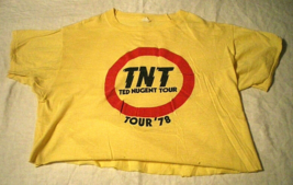 Ted Nugent Vtg 1978 Concert Tnt Tour Original Usa Cut On Bottom Xl T-SHIRT Read! - £35.21 GBP