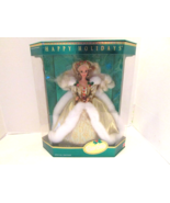 Mattel 12155 Happy Holidays Barbie 1994 Special Ed Gold Rare Misprint LotP - $53.90 CAD