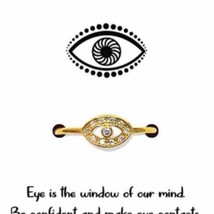 Evil Eye Crystal Ring - Gold - £11.80 GBP