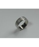Men's Stainless Steel Scroll Band Ring - $17.99