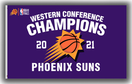 Phoenix Suns Western Conference Champions 2021 Flag 90x150cm 3x5ft Best Banner - £11.98 GBP