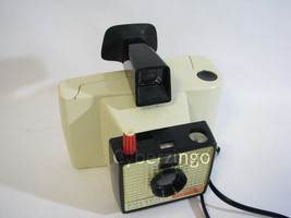 Polaroid Swinger Model 20 Land Camera With Carrying Strap White Vintage - £13.89 GBP
