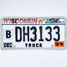 2018 United States Wisconsin Dairyland Truck License Plate B DH3133 - £12.57 GBP