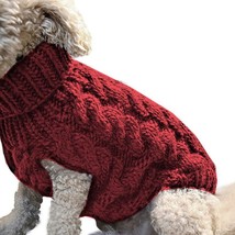 Sweater clothing winter turtleneck knitted pet cat puppy clothes costume for small dogs thumb200
