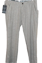 Xios Men&#39;s Cotton Linen Stone Modern Fit  Casual Pants Size W 38 - £35.70 GBP