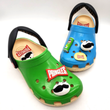Crocs x Pringles Blue Green Classic Clogs Men&#39;s 6 / Women&#39;s 8 - $29.65
