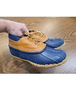 LL Bean Boots Women&#39;s Sz 7 Waterproof Hunting Boat Duck Boot Shoes Navy ... - $414.34 MXN