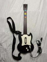 PS2  Black White Brown Guitar Hero Red Octane SG Wired Guitar PSLGH. W/ Strap. - £33.31 GBP