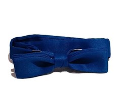 Headband Girls Blue Color with Bow Adjustrable  11&quot; to 21&quot; - £3.89 GBP
