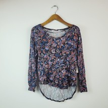 Willow Drive Womens XS Paisley Printed Knit Long Sleeve Top NWT M14 - £15.36 GBP