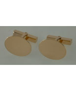 Tiffany &amp; Co.14k or Jaune Ovale Vintage Boutons Manchette - $58,273.99 MXN