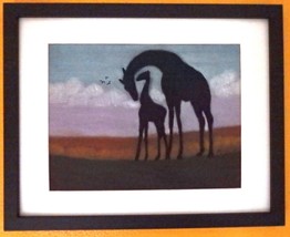 Giraffe Silhouette - $35.00