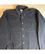 Brooks Brothers Corduroy Navy Button Up Shirt Men’s XL Long Sleeve Vintage - $33.85