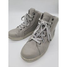 Harley Davidson Womens 7M Mackey 4-In Grey Motorcycle Sneaker Boots D87224 - £41.34 GBP