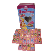 Disney Princess Dominoes Game In Pink Metal Tin. Wonder Forge, Set Complete - £19.76 GBP