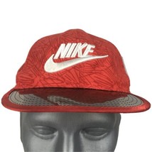 Nike True Youth Palm Smokey Clear Visor Swoosh Snapback Cap Red Hat Embroidered - £11.75 GBP