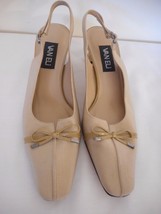 VANELi VAN ELi 7.5 N narrow Beige Womens 2 inch heel buckle sling back S... - $2,050.02 MXN