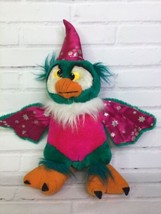 Green Pink Silver Wizard Magician Owl Plush Stuffed Toy 1994 ACME Premiu... - £23.44 GBP