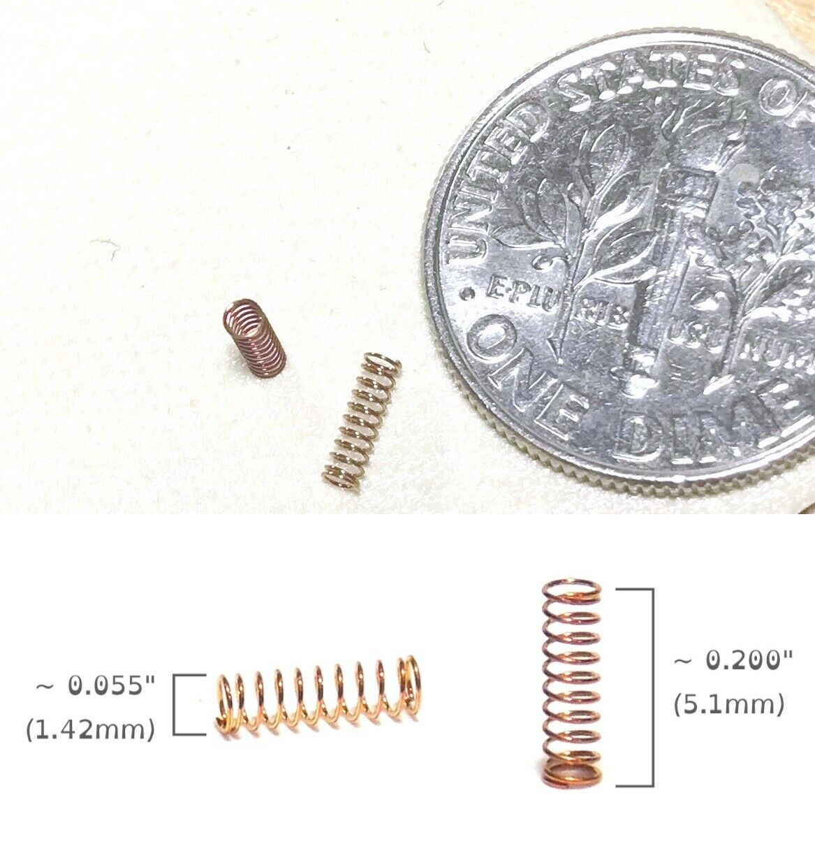 2 Newly Made HO Slot Car TYCO 440-X2 HiTemp Motor Carbon Brush Springs .... - $1.49