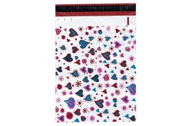 1-1000 10x13 ( Heart Doodles ) Boutique Designer Poly Mailer Bags Fast Free Ship - £0.79 GBP