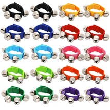 20 Pcs 10 Colors Wrist Bells Bracelets Ankle Jingle Bell Band Party Favo... - £22.02 GBP