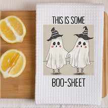 Halloween Sarcastic Quote Dish Towel | Halloween Funny Kitchen Towel Say... - £15.24 GBP