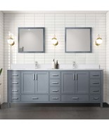 84&quot; Dark Grey Double Vanity w/White Quartz Top - $70,188.61 MXN