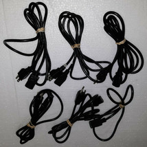 21CC07 ASSORTED PC POWER CORDS (1) 3&#39;, (4) 6&#39;, (1) 8&#39;, VERY GOOD CONDITION - $13.02