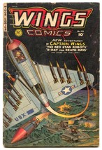 Wings #114 1951- Fiction House- Korean War G - $40.74