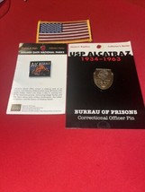 2 Alcatraz Collectors  Pins In Perfect Condition + Bonus American Flag P... - £10.99 GBP