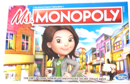 Hasbro Ms. Monopoly Version Board Game New Sealed Toys Ages 8+ - £9.96 GBP