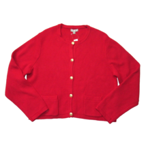 NWT J.Crew Emilie Sweater Lady Jacket in Belvedere Red Knit Cardigan XL - £85.43 GBP