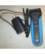 Braun Rechargeable Men&#39;s Electric Shaver Type 5409 Wet &amp; Dry- Blue with ... - $24.00