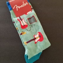 FENDER GUITAR Socks Licensed Music Band Novelty Calf BRAND NEW Men Shoe ... - $18.99