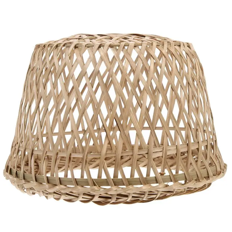 Lamp Shadelampshade Pendant Woven Cover Rattan Shades Wicker Chandelier ... - $7.93