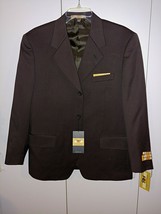 Richard Harris Men&#39;s Super Wool Lined Brown 3-BUTTON Suit JACKET-38S-NWT-LIGHT - £35.29 GBP