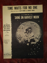 Rare 1944 Sheet Music Time Waits For No One Anne Sheridan Dennis Morgan - £7.60 GBP