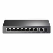TP-Link 9 Port Fast Ethernet 10/100Mbps PoE Switch | 8 PoE+ Ports @65W |... - $85.49
