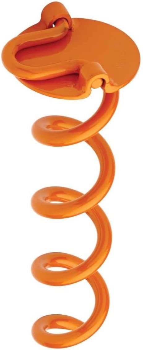 Folding Ring Spiral Ground Anchor, Orange, 10-Inch, Single, Liberty Outd... - $35.37