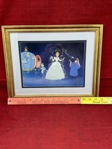 Disney Store Cinderella Exclusive Commemorative Lithograph 1995 Framed P... - $148.49