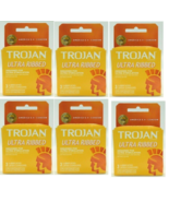 6X Trojan ULTRA RIBBED Lubricated Latex Condoms 3 ct. - EACH EXP 06/2027 - $13.64 CAD