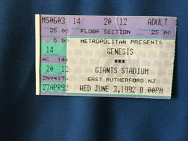 Vintage Used Concert Ticket Genesis @ Giants Stadium 6/3/92 *Nice Condit... - $9.99