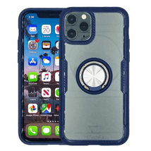 Magnetic CLEAR 360° Rotating Ring Case Cover for iPhone 13 MINI BLUE - £6.12 GBP